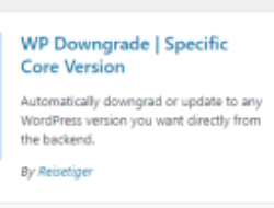 Downgrade WordPress untuk Menormalkan Website