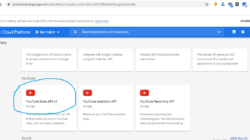 cara mendapatkan kode youtube api key