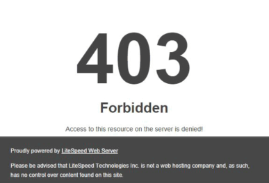 how to fix Error 403 LiteSpeed