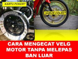 Cara Mengecat Velg Motor Tanpa Melepas Ban Luar