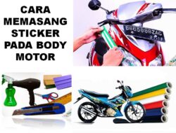 Cara Pasang Stiker di Body Motor