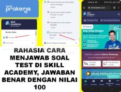 Rahasia Cara Menjawab Soal di Skill Academy, Jawaban Benar Dengan Nilai 100