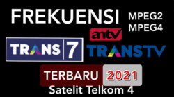 Frekuensi Trans7 Terbaru 2021 mpeg4 Telkom 4 dan Trans TV Serta ANTV