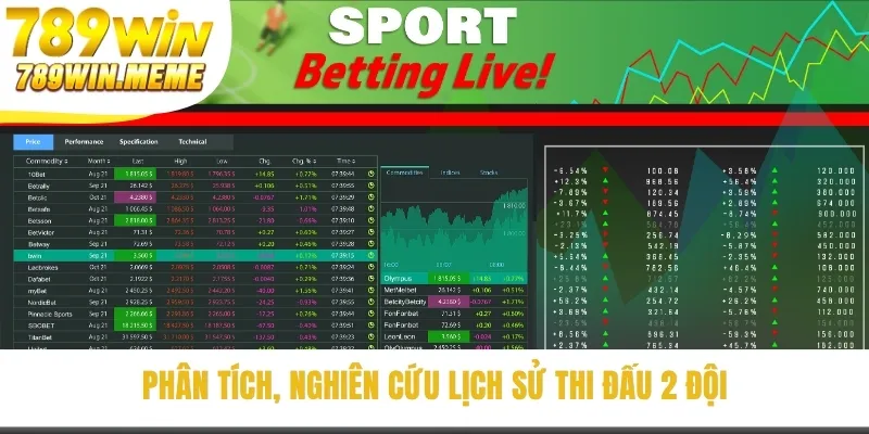 Phân tích, nghiên cứu lịch sử thi đấu 2 đội